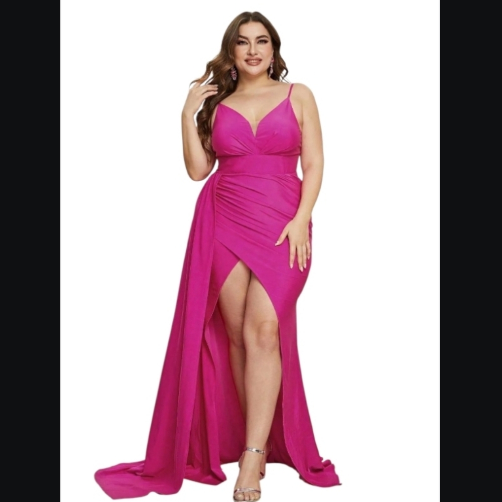 Faeriesty Stretchy Fuchsia Maxi Dress